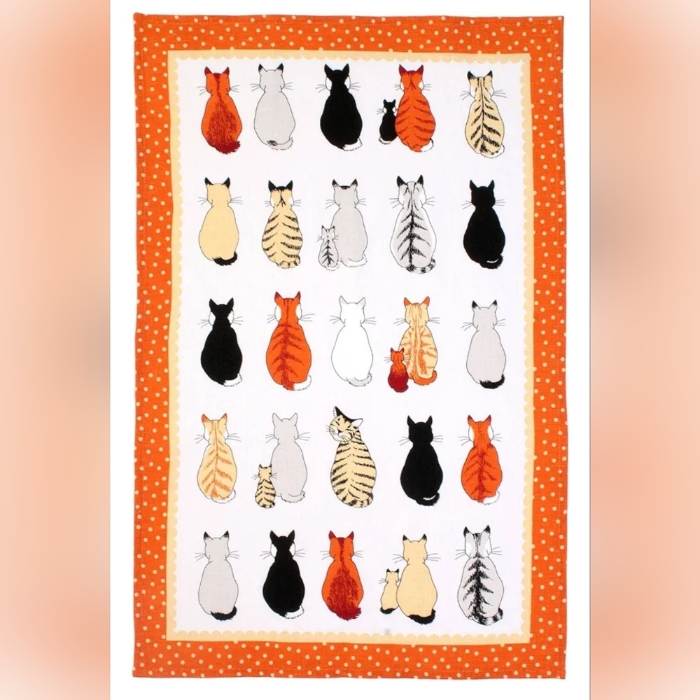 Ulster Weavers Cats In Waiting Tea Towel